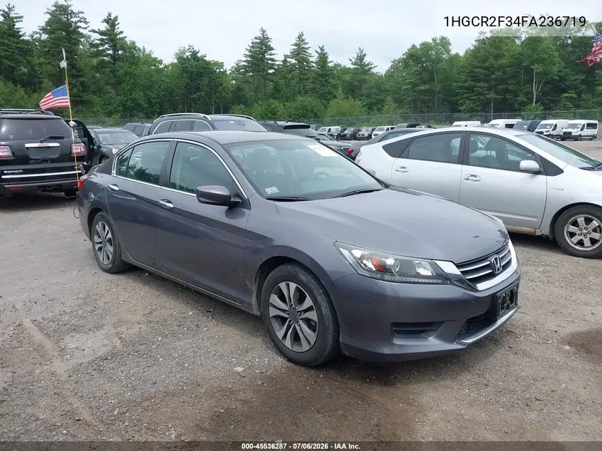2015 Honda Accord Lx VIN: 1HGCR2F34FA236719 Lot: 45536287