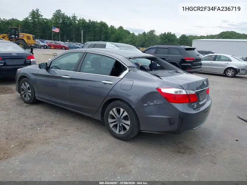 2015 Honda Accord Lx VIN: 1HGCR2F34FA236719 Lot: 45536287