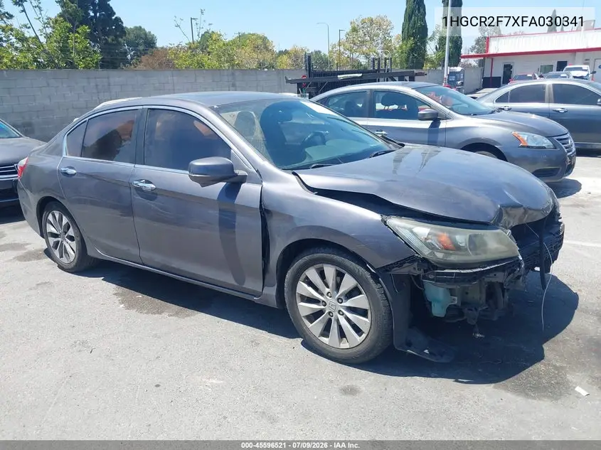 2015 Honda Accord Ex VIN: 1HGCR2F7XFA030341 Lot: 45596521