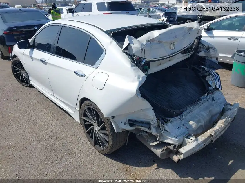1HGCR2F51GA132238 2016 Honda Accord Sport