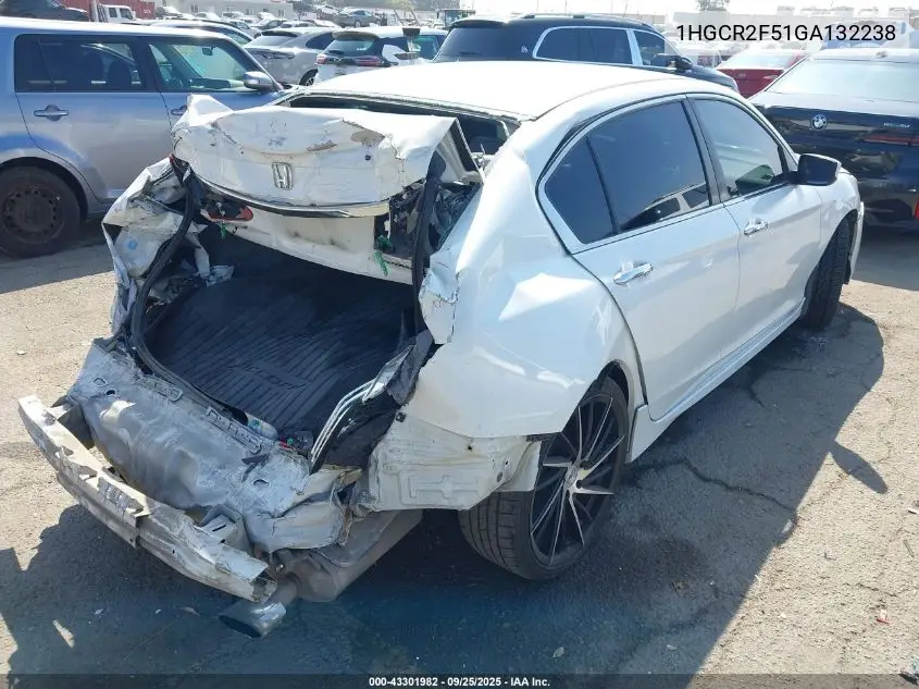 1HGCR2F51GA132238 2016 Honda Accord Sport