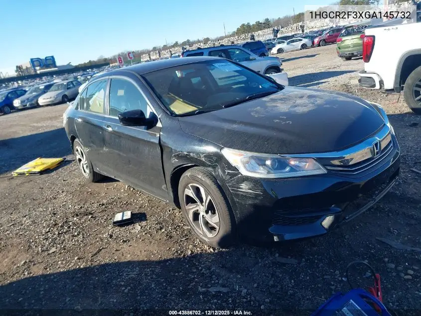 1HGCR2F3XGA145732 2016 Honda Accord Lx