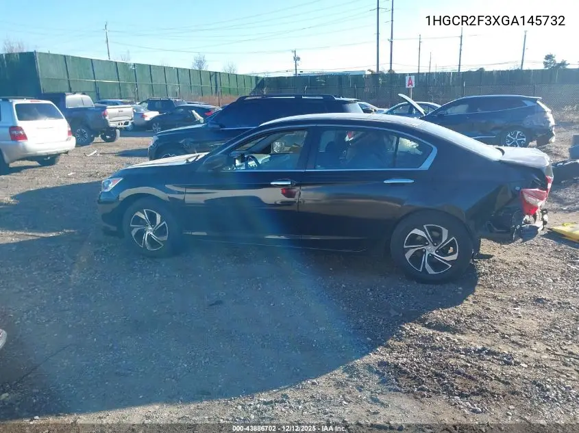 1HGCR2F3XGA145732 2016 Honda Accord Lx