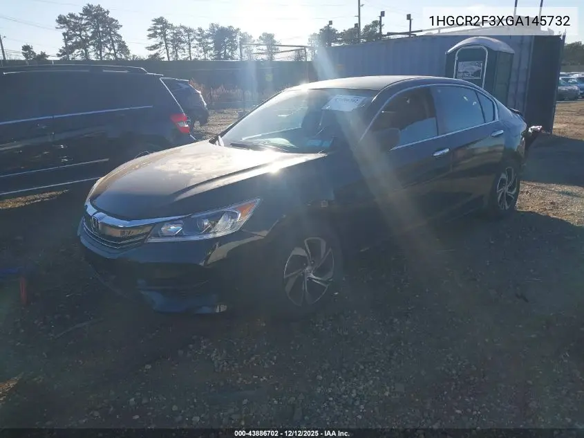 1HGCR2F3XGA145732 2016 Honda Accord Lx