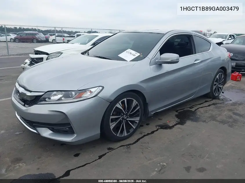 1HGCT1B89GA003479 2016 Honda Accord Ex-L