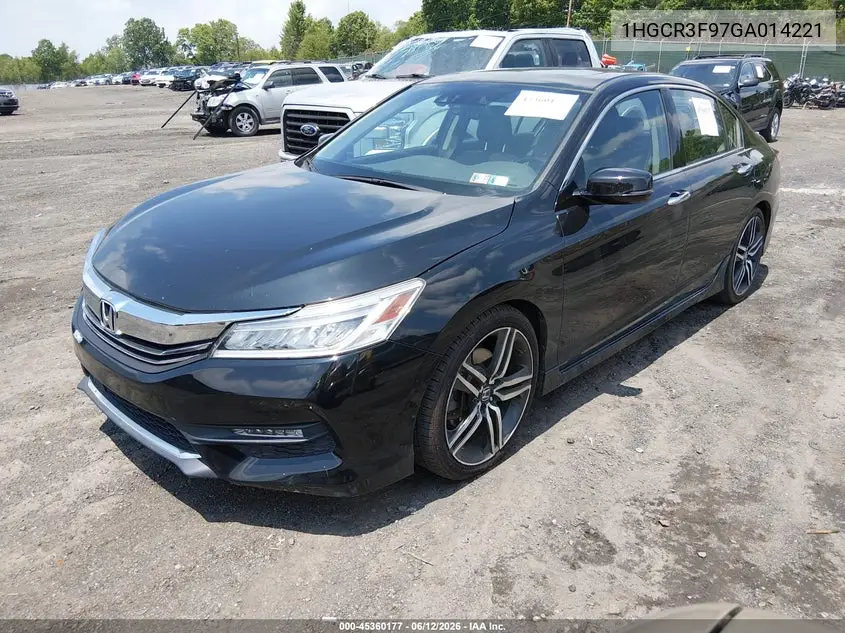 2016 Honda Accord Touring VIN: 1HGCR3F97GA014221 Lot: 45360177
