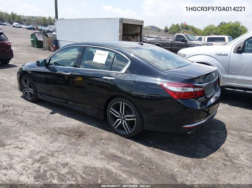 2016 Honda Accord Touring VIN: 1HGCR3F97GA014221 Lot: 45360177