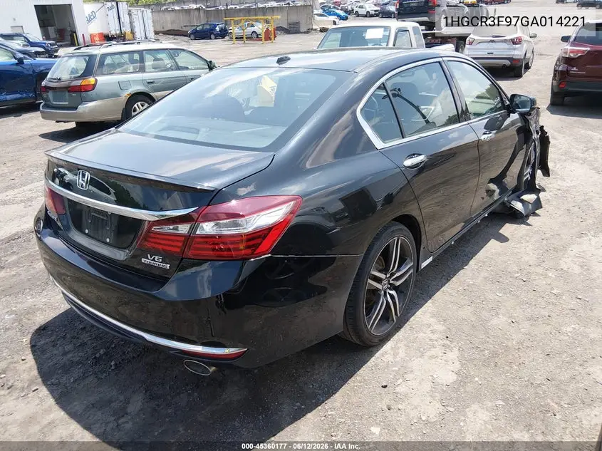 2016 Honda Accord Touring VIN: 1HGCR3F97GA014221 Lot: 45360177