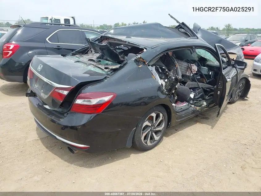 2016 Honda Accord Ex VIN: 1HGCR2F75GA025291 Lot: 45567361