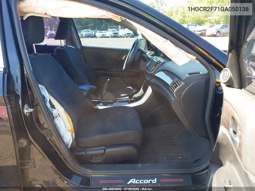 2016 Honda Accord Ex VIN: 1HGCR2F71GA050138 Lot: 45624022