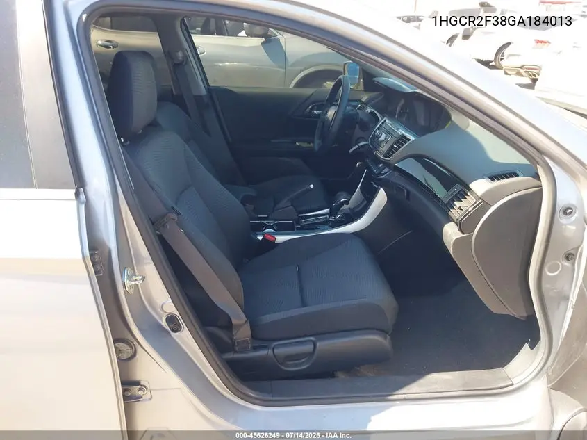 2016 Honda Accord Lx VIN: 1HGCR2F38GA184013 Lot: 45626249