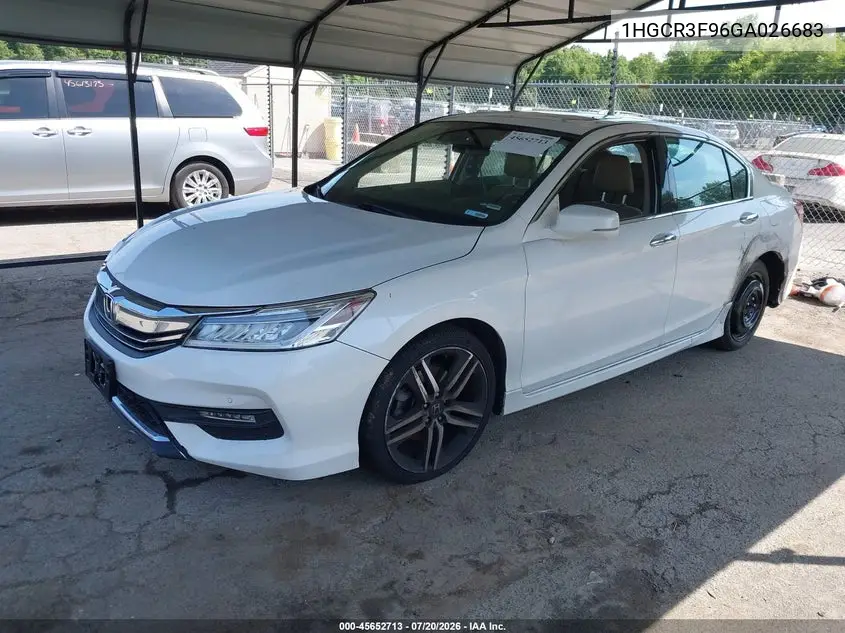 2016 Honda Accord Touring VIN: 1HGCR3F96GA026683 Lot: 45652713