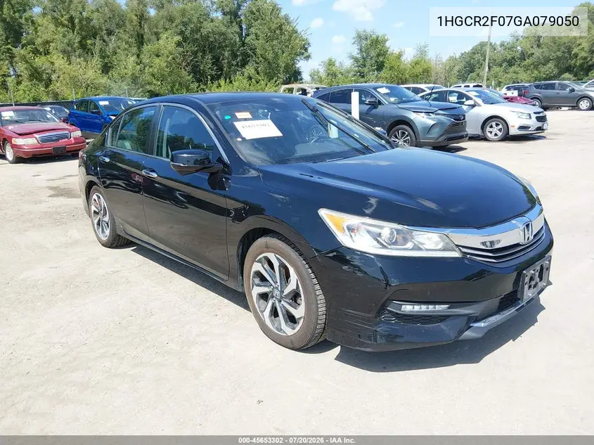 2016 Honda Accord Ex VIN: 1HGCR2F07GA079050 Lot: 45653302