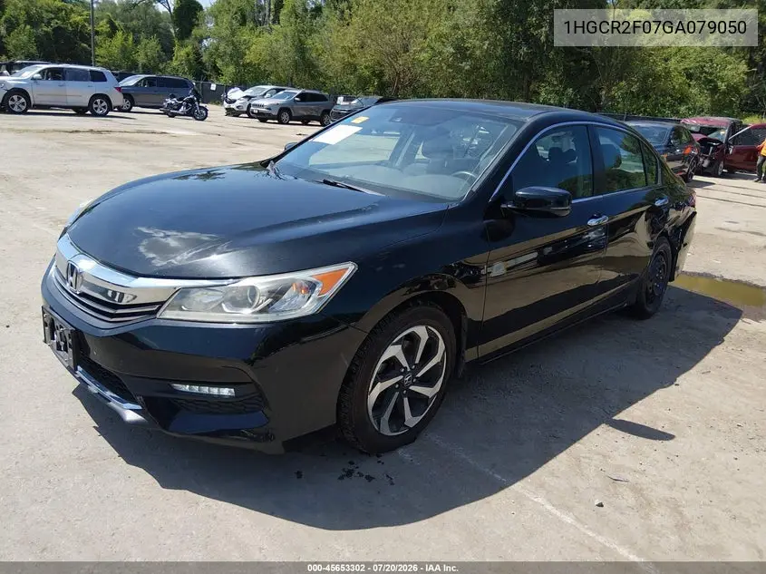 2016 Honda Accord Ex VIN: 1HGCR2F07GA079050 Lot: 45653302