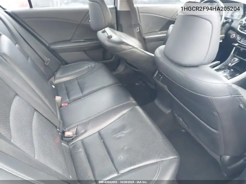1HGCR2F94HA205204 2017 Honda Accord Ex-L