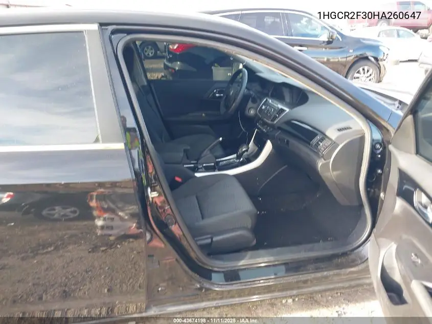 1HGCR2F30HA260647 2017 Honda Accord Lx