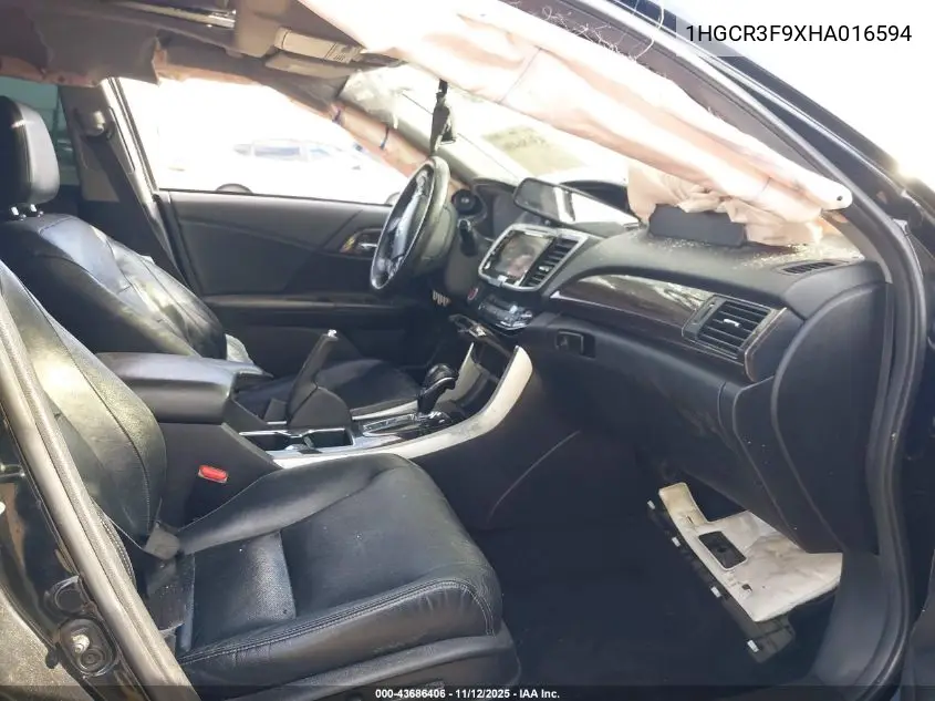 1HGCR3F9XHA016594 2017 Honda Accord Touring V6