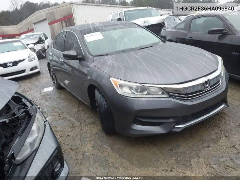 1HGCR2F36HA096840 2017 Honda Accord Lx