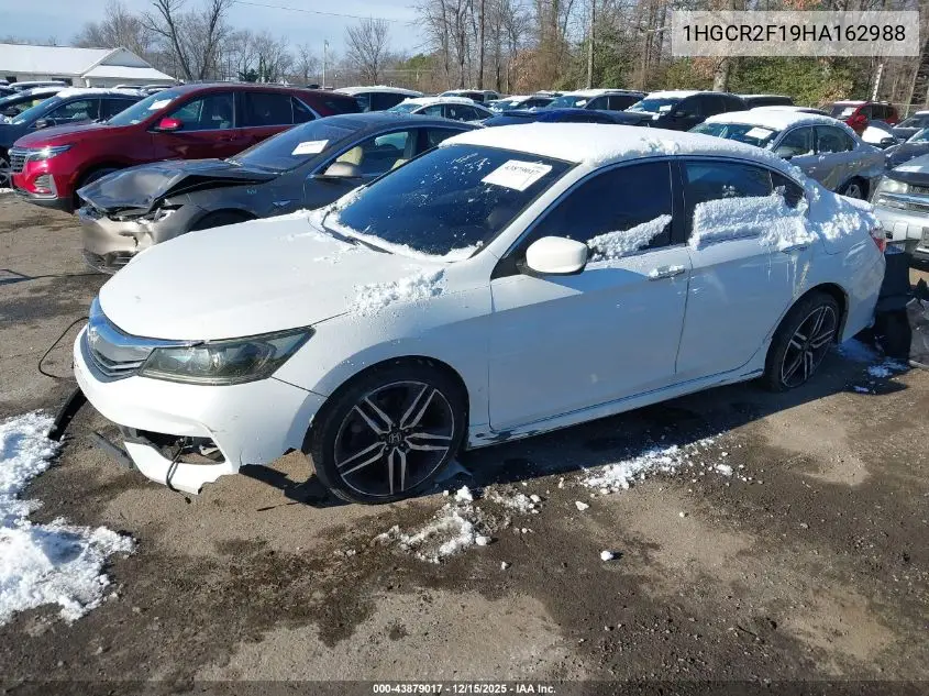 1HGCR2F19HA162988 2017 Honda Accord Sport Se