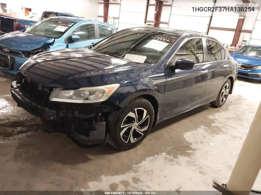 1HGCR2F37HA138254 2017 Honda Accord Lx