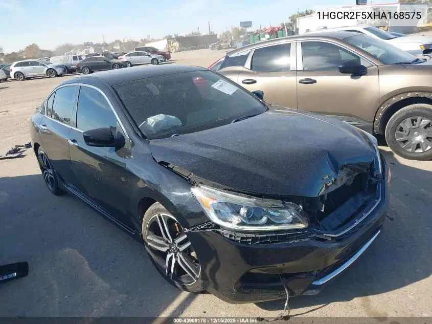 1HGCR2F5XHA168575 2017 Honda Accord Sport