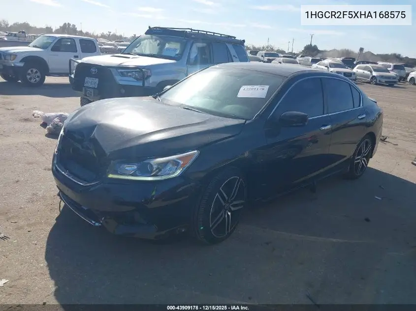 1HGCR2F5XHA168575 2017 Honda Accord Sport