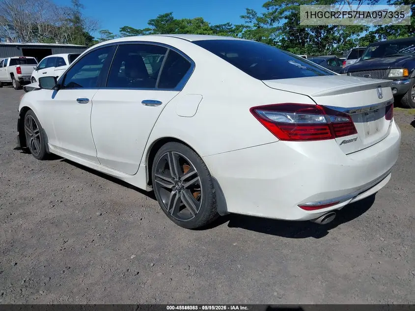 1HGCR2F57HA097335 2017 Honda Accord Sport
