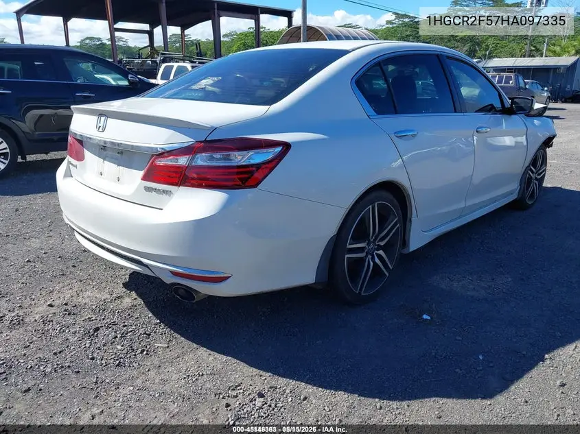 1HGCR2F57HA097335 2017 Honda Accord Sport