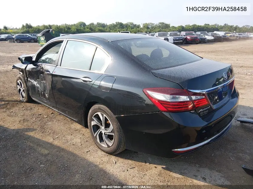 1HGCR2F39HA258458 2017 Honda Accord Lx