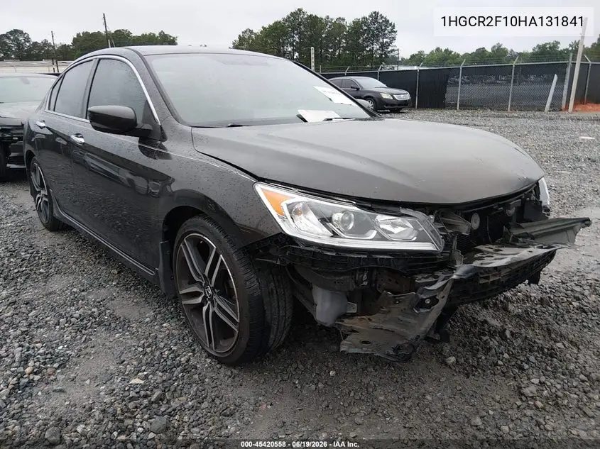 1HGCR2F10HA131841 2017 Honda Accord Sport Se
