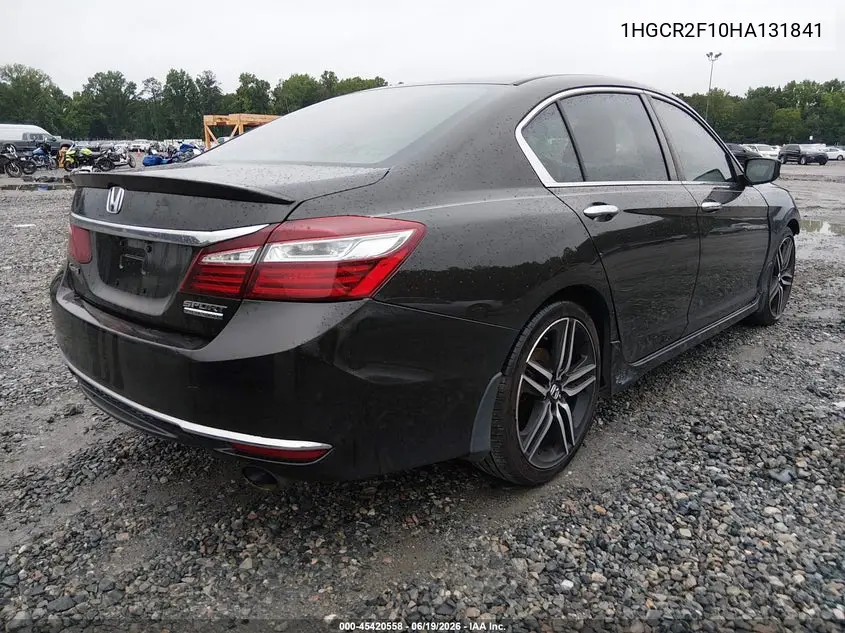 1HGCR2F10HA131841 2017 Honda Accord Sport Se