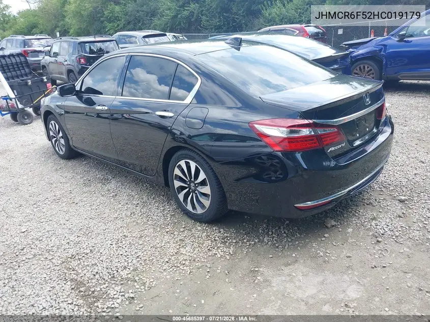 2017 Honda Accord Hybrid Ex-L VIN: JHMCR6F52HC019179 Lot: 45685397