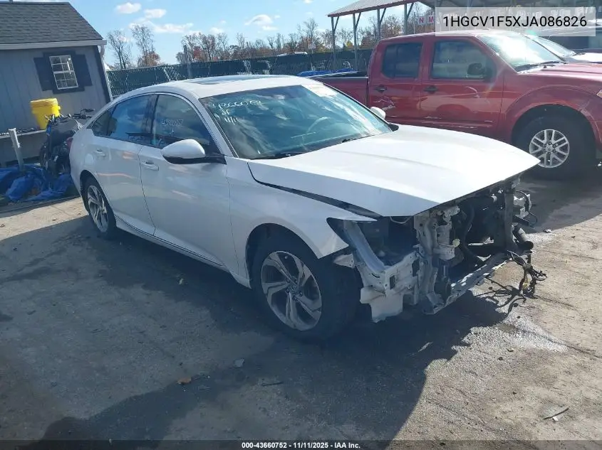 1HGCV1F5XJA086826 2018 Honda Accord Ex-L