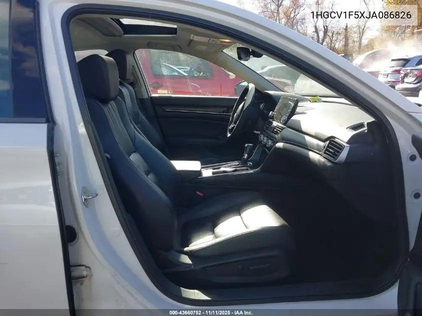 1HGCV1F5XJA086826 2018 Honda Accord Ex-L