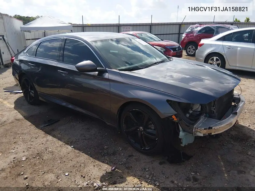 2018 Honda Accord Sport VIN: 1HGCV1F31JA158821 Lot: 45626814