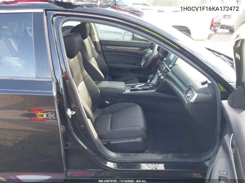 1HGCV1F16KA172472 2019 Honda Accord Lx