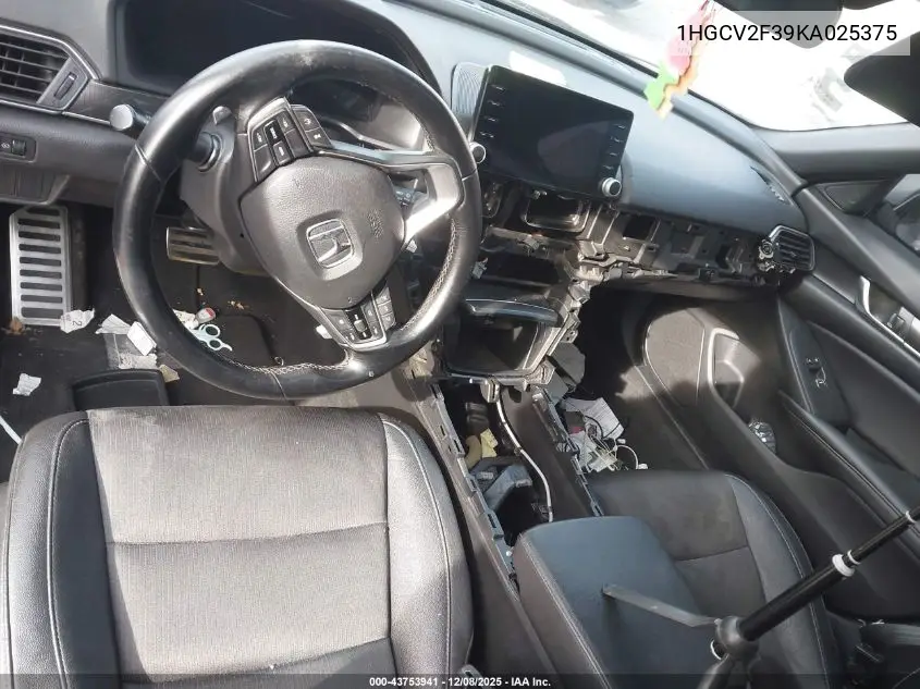 1HGCV2F39KA025375 2019 Honda Accord Sport 2.0T