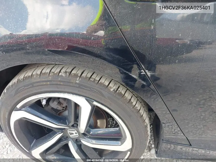 1HGCV2F36KA025401 2019 Honda Accord Sport 2.0T