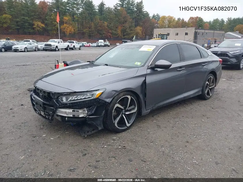 1HGCV1F35KA082070 2019 Honda Accord Sport
