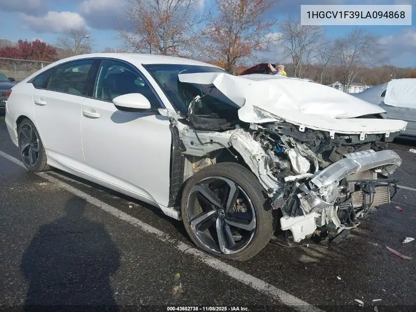1HGCV1F39LA094868 2020 Honda Accord Sport