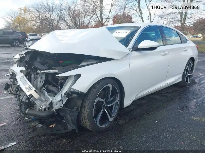 1HGCV1F39LA094868 2020 Honda Accord Sport