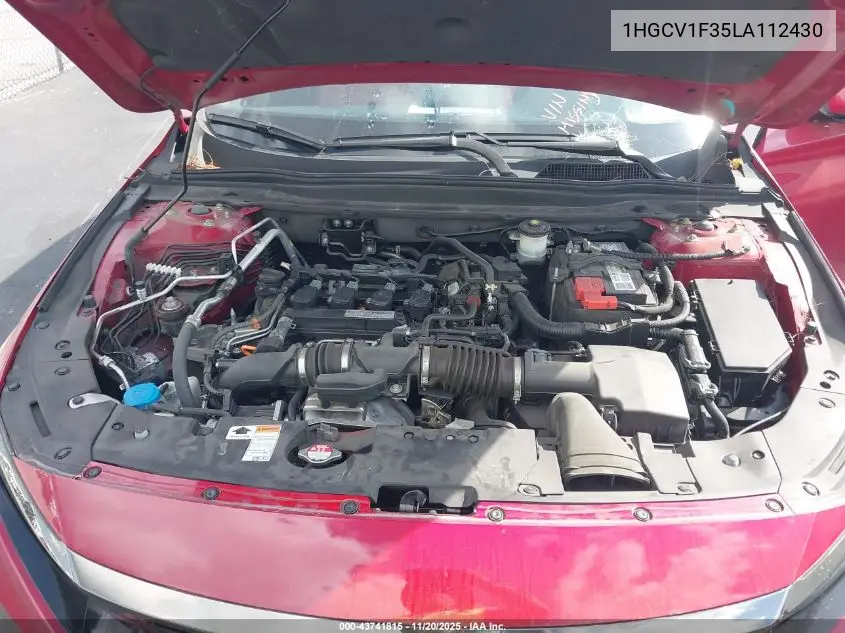 1HGCV1F35LA112430 2020 Honda Accord Sport