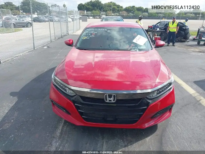 1HGCV1F35LA112430 2020 Honda Accord Sport