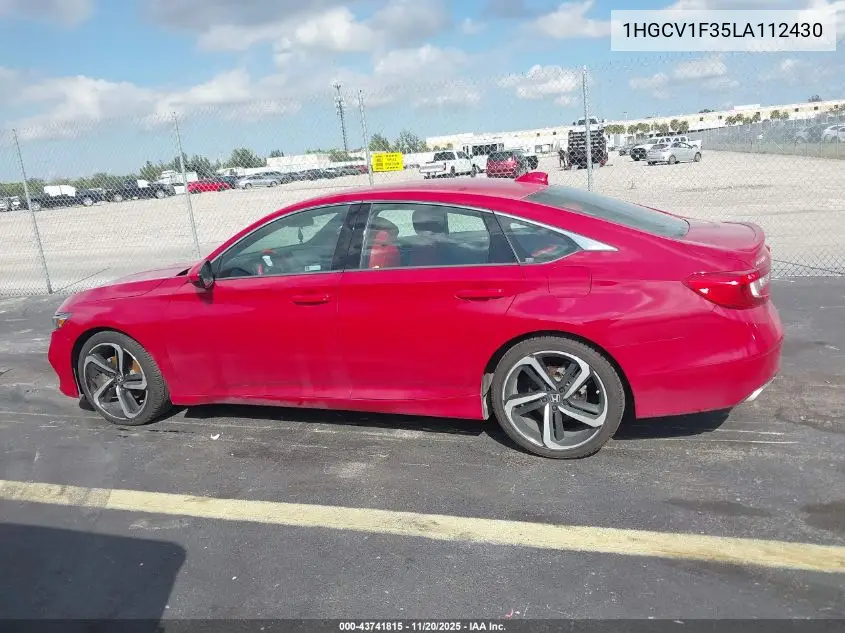 1HGCV1F35LA112430 2020 Honda Accord Sport