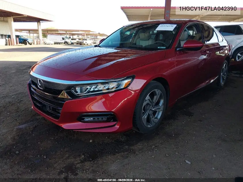 2020 Honda Accord Ex VIN: 1HGCV1F47LA042390 Lot: 45334156