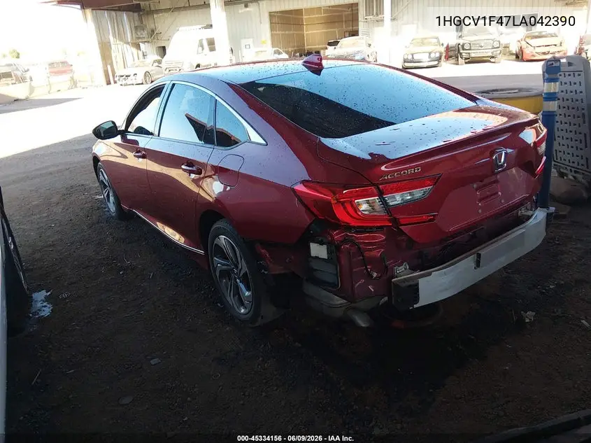 2020 Honda Accord Ex VIN: 1HGCV1F47LA042390 Lot: 45334156