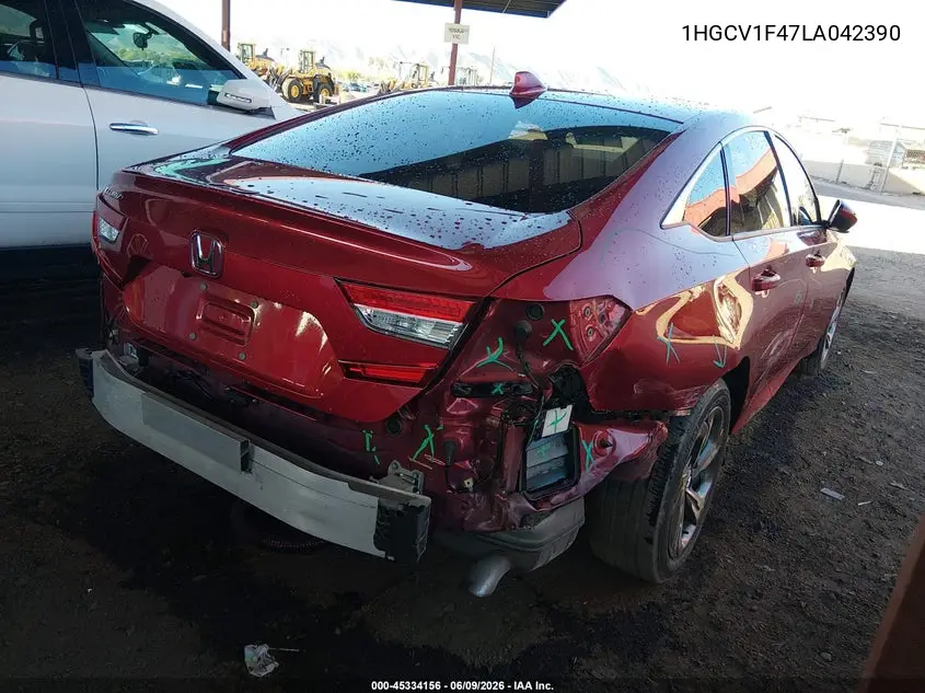 2020 Honda Accord Ex VIN: 1HGCV1F47LA042390 Lot: 45334156