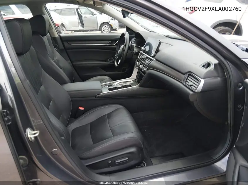 2020 Honda Accord Touring VIN: 1HGCV2F9XLA002760 Lot: 45678932