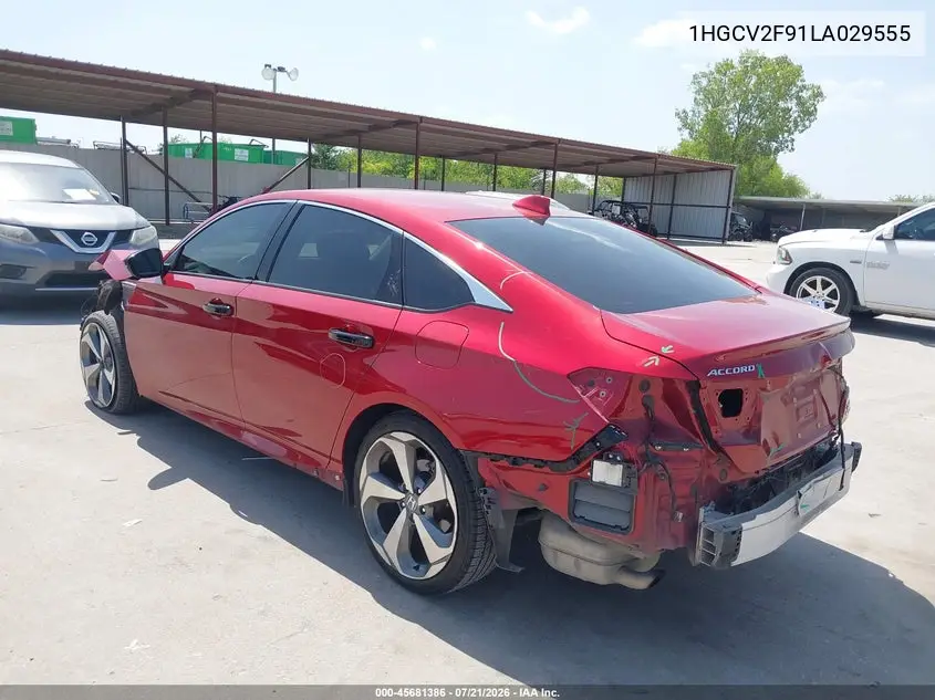 2020 Honda Accord Touring VIN: 1HGCV2F91LA029555 Lot: 45681386