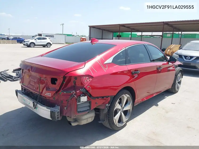 2020 Honda Accord Touring VIN: 1HGCV2F91LA029555 Lot: 45681386